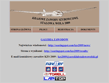 Tablet Screenshot of kzs2009.aeroklubstalowowolski.pl
